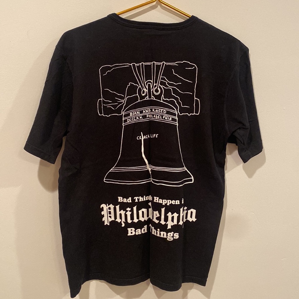 Ps&Qs “Bad Things Happen in Philadelphia” Shirt - Picture 2 of 4